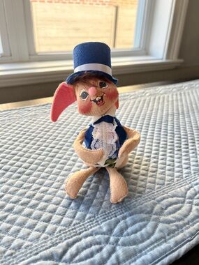 Vintage Annalee Boy Bunny Figurine